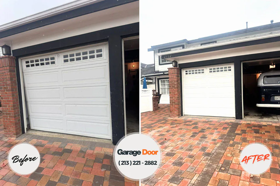 Before and after: garage door repair West York, PA